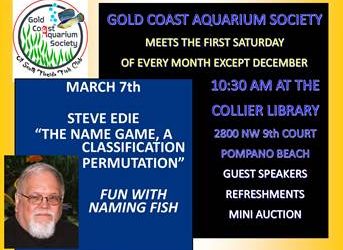March 7th, 2020 – Steve Edie of The Name Game, a Classification Permutation
