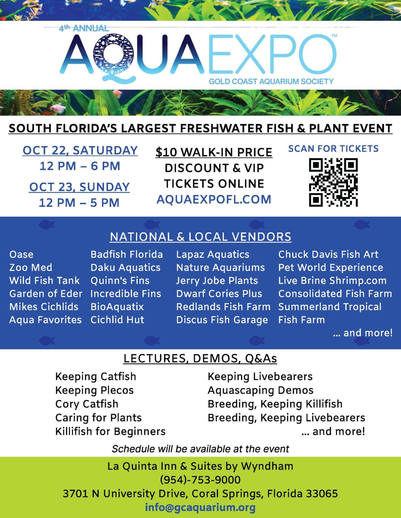 October 2022 4th Annual AquaExpo Gold Coast Aquarium Society